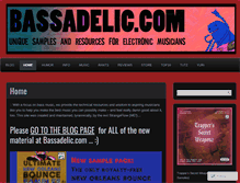Tablet Screenshot of bassadelic.com